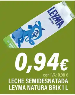 Cash Ifa LEYMA Leche semidesnatada natura oferta
