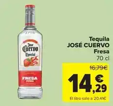 Carrefour José cuervo - tequila fresa oferta