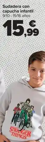 Carrefour Sudadera con capucha infantil oferta