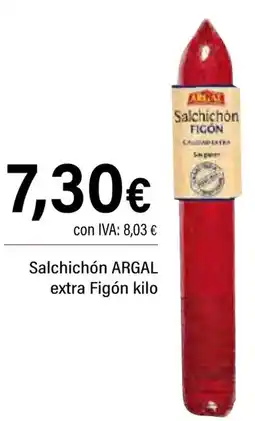 Cash Ifa ARGAL Salchichón extra Figón oferta