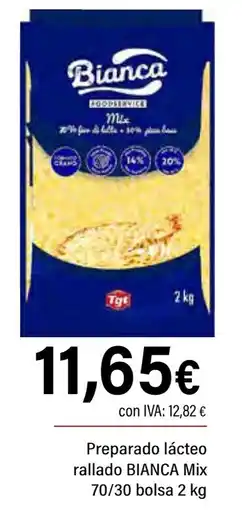 Cash Ifa BIANCA Preparado lácteo rallado Mix oferta
