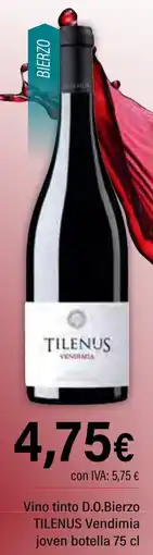 Cash Ifa TILENUS Vino tinto D.O.Bierzo Vendimia joven oferta