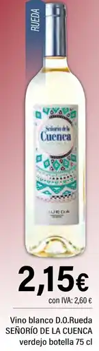 Cash Ifa SEÑORÍO DE LA CUENCA Vino blanco D.O.Rueda verdejo oferta