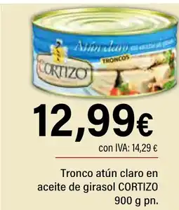 Cash Ifa CORTIZO Tronco atún claro en aceite de girasol oferta