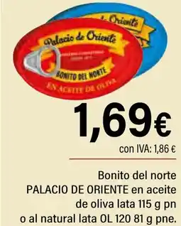 Cash Ifa PALACIO DE ORIENTE Bonito del norte en aceite de oliva oferta