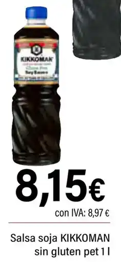 Cash Ifa KIKKOMAN Salsa soja sin gluten pet oferta