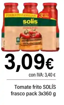 Cash Ifa SOLÍS Tomate frito frasco oferta