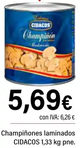 Cash Ifa CIDACOS Champiñones laminados oferta