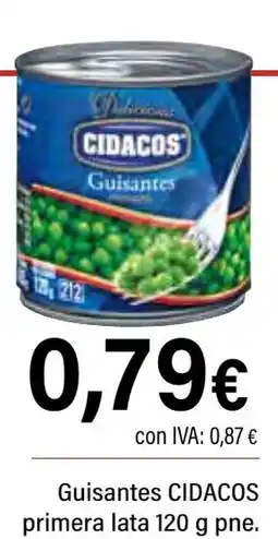Cash Ifa CIDACOS Guisantes primera oferta