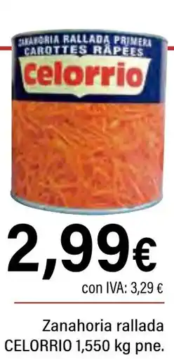 Cash Ifa CELORRIO Zanahoria rallada oferta