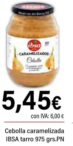 Cash Ifa IBSA Cebolla caramelizada tarro oferta