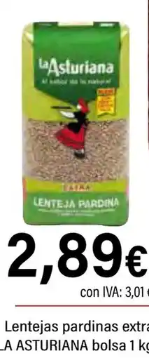 Cash Ifa LA ASTURIANA Lentejas pardinas extra oferta