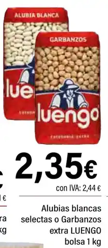 Cash Ifa LUENGO Alubias blancas selectas o Garbanzos extra oferta