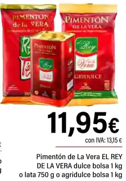 Cash Ifa EL REY DE LA VERA Pimentón de La Vera dulce bolsa o o agridulce oferta