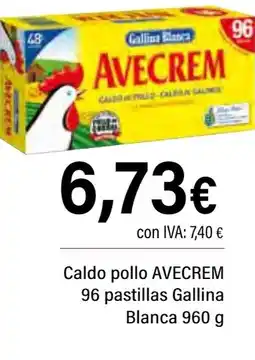 Cash Ifa GALLIMA BLANCA Caldo pollo avecrem 96 pastillas oferta
