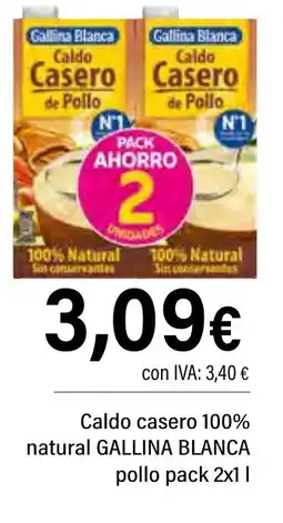 Cash Ifa GALLINA BLANCA Caldo casero 100% natural pollo oferta