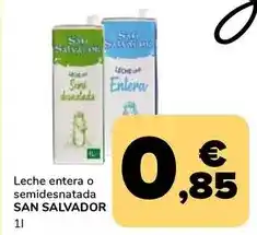 Supeco San salvador - leche entera o semidesnatada oferta