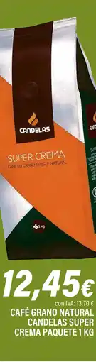 Cash Ifa CANDELAS Café grano natural super crema paquete oferta