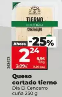 Dia Dia el cencerro - queso cortado tierno oferta