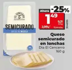 Dia Dia el cencerro - queso semicurado en lonchas oferta