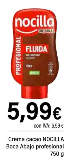 Cash Ifa NOCILLA Crema cacao Boca Abajo profesional oferta