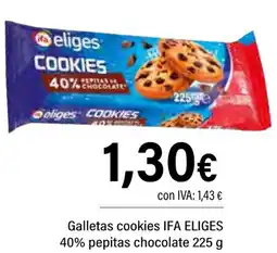 Cash Ifa IFA ELIGES Galletas cookies 40% pepitas chocolate oferta