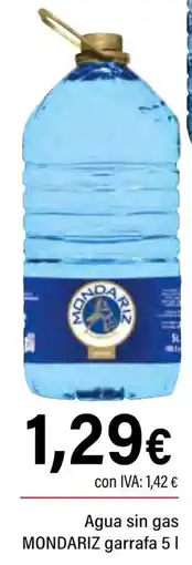 Cash Ifa MONDARIZ Agua sin gas garrafa oferta