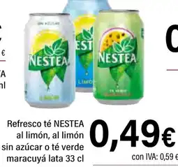 Cash Ifa NESTEA Refresco té al limón, al limón sin azúcar o té verde maracuyá oferta