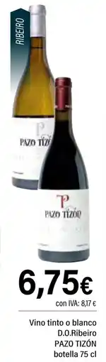 Cash Ifa PAZO TIZÓN Vino tinto o blanco D.O.Ribeiro oferta