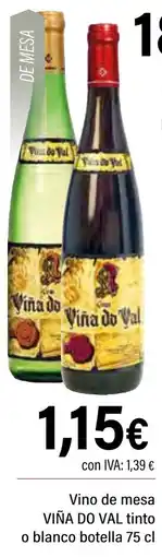 Cash Ifa VIÑA DO VAL Vino de mesa tinto o blanco oferta