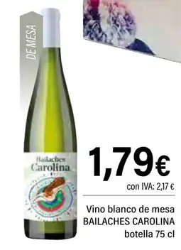 Cash Ifa BAILACHES CAROLINA Vino blanco de mesa oferta