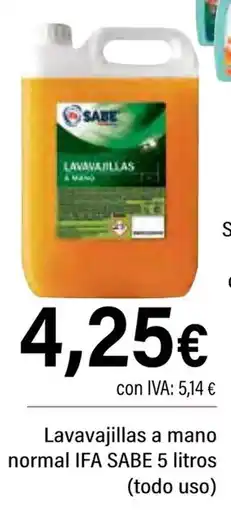 Cash Ifa IFA SABE Lavavajillas a mano normal oferta