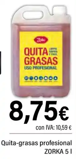 Cash Ifa ZORKA Quita-grasas profesional oferta
