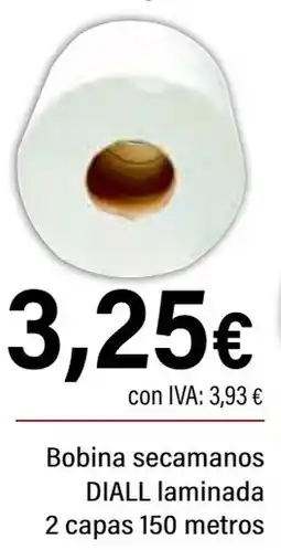 Cash Ifa DIALL Bobina secamanos laminada 2 capas 150 metros oferta