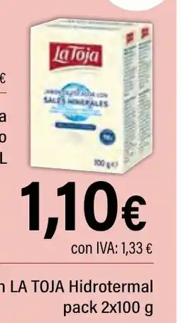 Cash Ifa LA TOJA Jabón Hidrotermal oferta