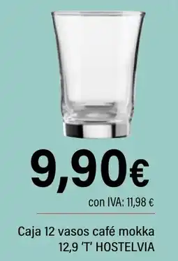 Cash Ifa HOSTELVIA Caja 12 vasos café mokka 12,9 'T' oferta