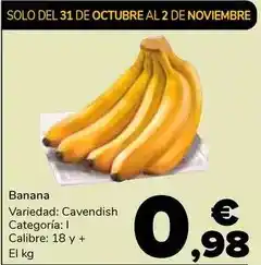 Supeco Banana oferta