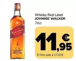 Supeco Johnnie walker - whisky red label oferta