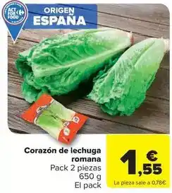 Carrefour Market Origen - corazón de lechuga romana oferta