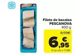 Carrefour Market Pescanova - filete de bacalao oferta