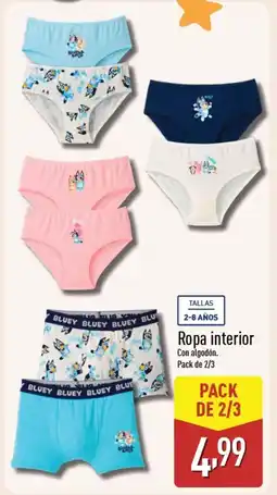 ALDI Ropa interior oferta