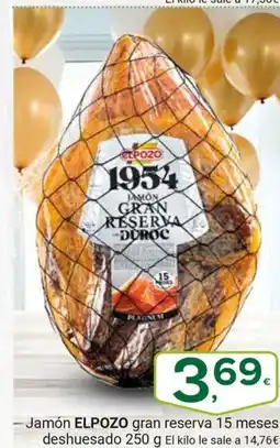 Supermercados Dani ELPOZO Jamón gran reserva 15 meses deshuesado oferta