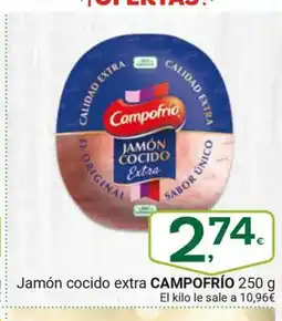 Supermercados Dani CAMPOFRÍO Jamón cocido extra oferta