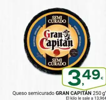 Supermercados Dani GRAN CAPITÁN Queso semicurado oferta