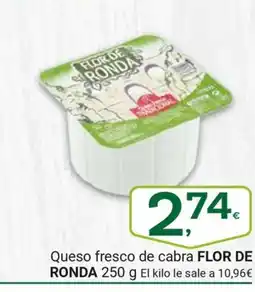 Supermercados Dani FLOR DE RONDA Queso fresco de cabra oferta