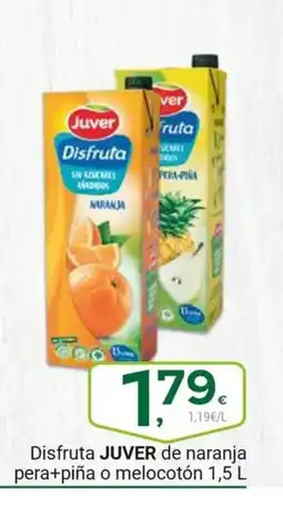 Supermercados Dani JUVER Disfruta de naranja pera+piña o melocotón oferta