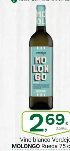 Supermercados Dani MOLONGO Vino blanco Verdejo oferta