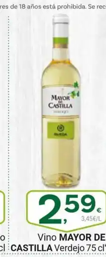 Supermercados Dani MAYOR DE MOLONGO Vino Verdejo oferta