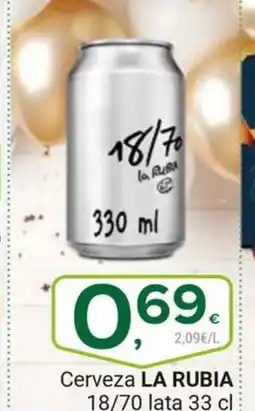 Supermercados Dani LA RUBIA Cerveza oferta
