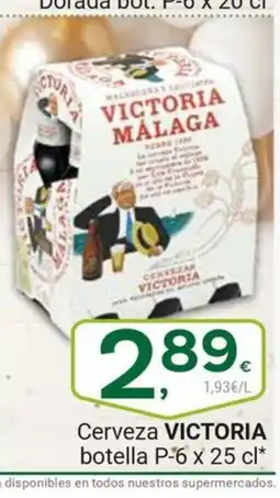 Supermercados Dani VICTORIA Cerveza botella oferta